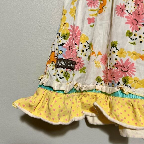 MATILDA JANE Four Square Shabby Tunic The Adventure Begins Floral Swans, Size 4 - Picture 4 of 8